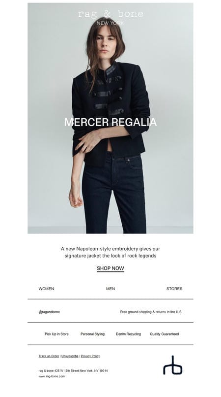 邮件模板创意 Rag Bone 174