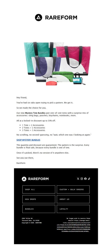 邮件模板创意 Rareform 159