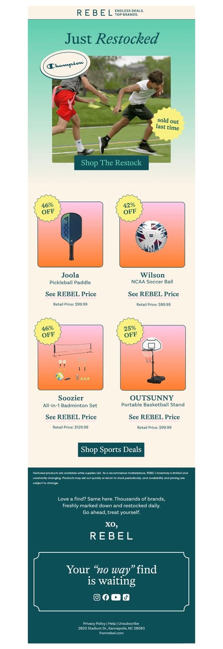 邮件模板创意 Rebel 110