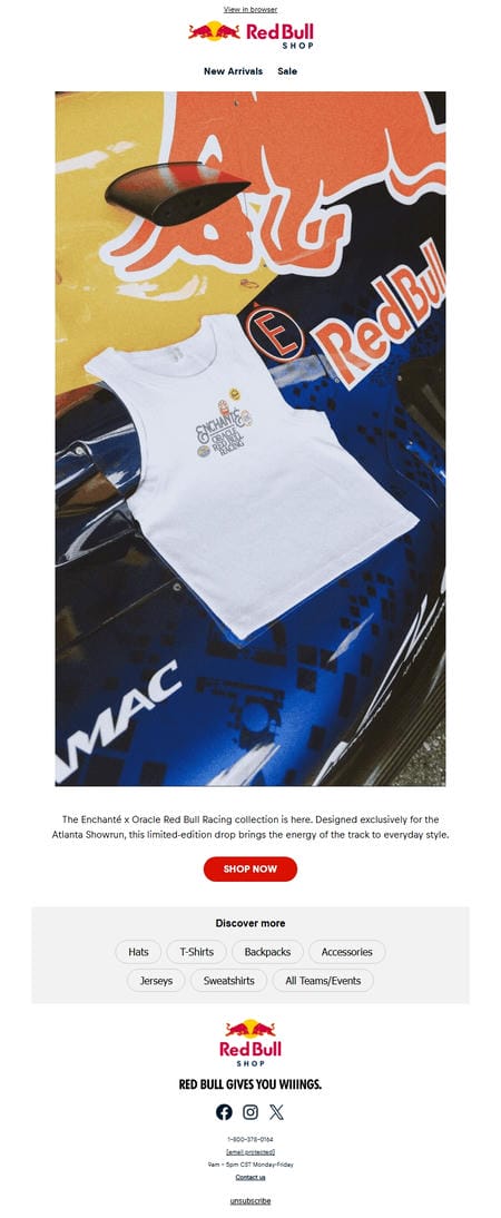 邮件模板创意 Red Bull Shop Us 42