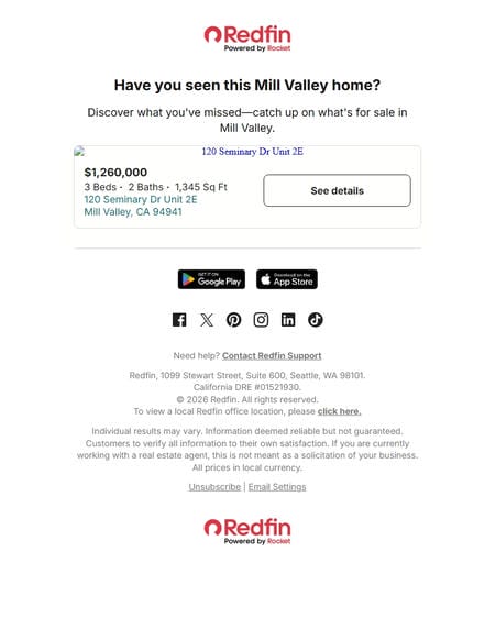 邮件模板创意 Redfin 379