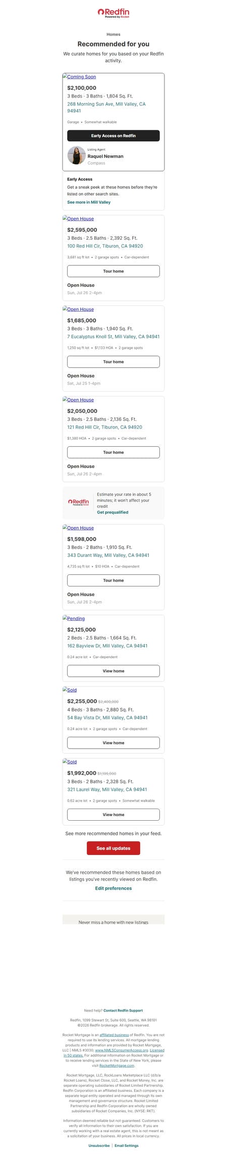 邮件模板创意 Redfin 382