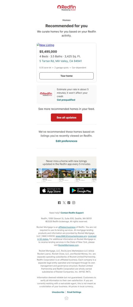邮件模板创意 Redfin 388