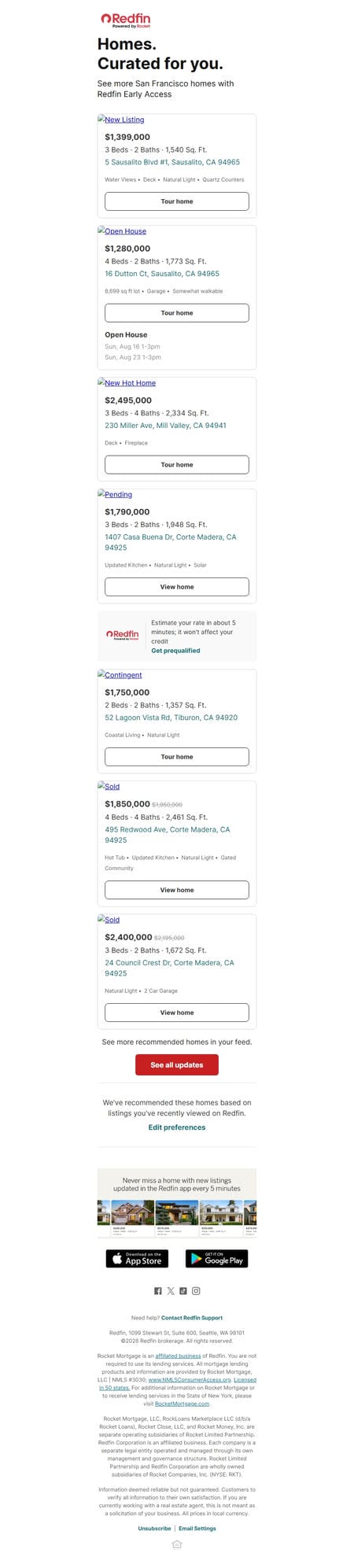 邮件模板创意 Redfin 401