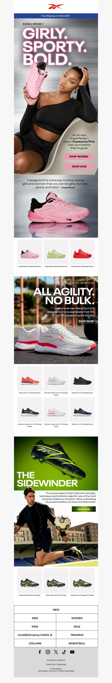 邮件模板创意 Reebok 545