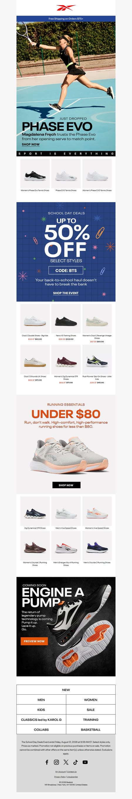 邮件模板创意 Reebok 546