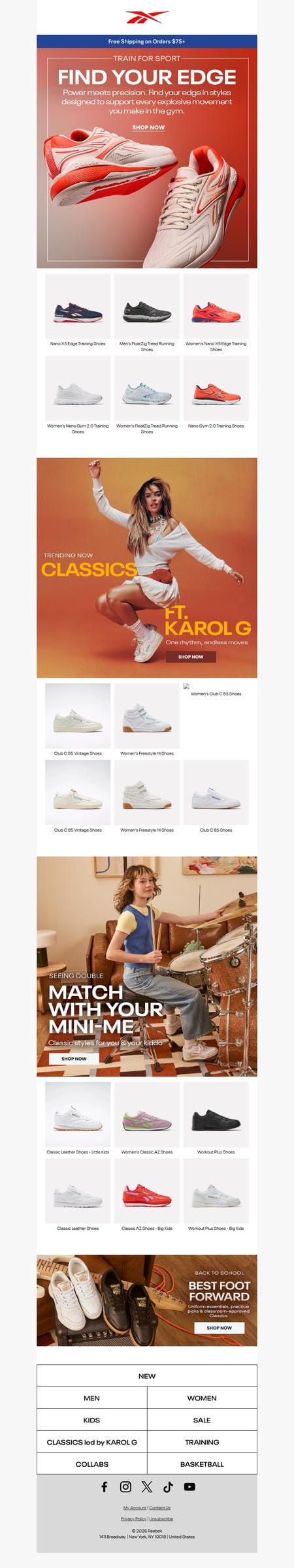 邮件模板创意 Reebok 551