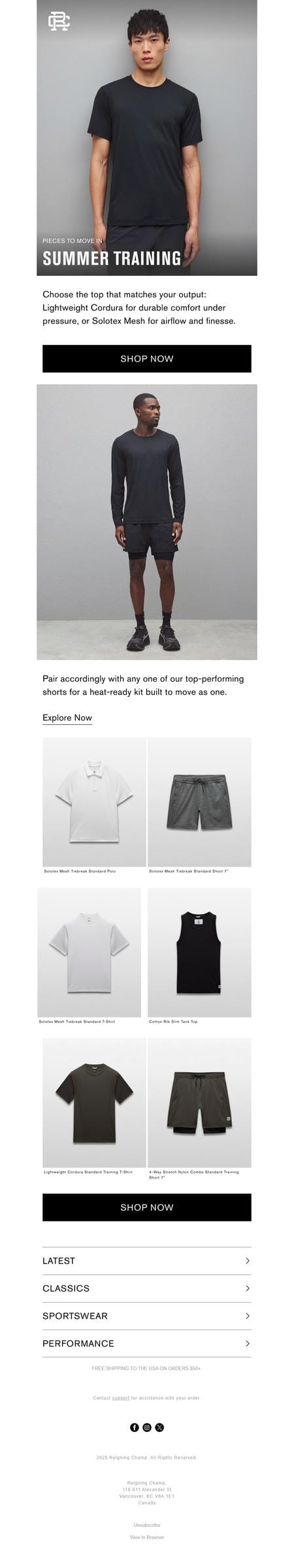 邮件模板创意 Reigning Champ 47