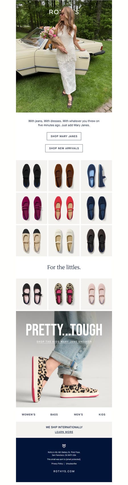 邮件模板创意 Rothys 180
