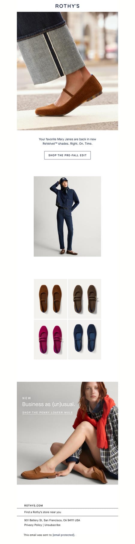 邮件模板创意 Rothys 222
