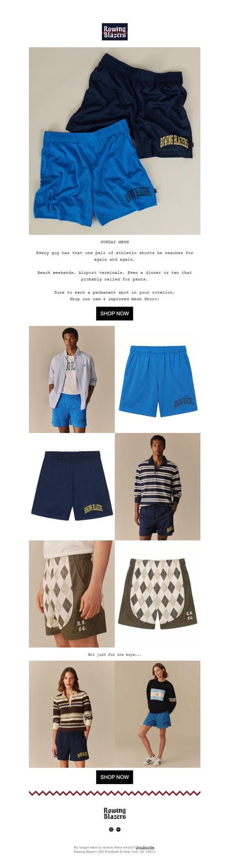 邮件模板创意 Rowing Blazers 118