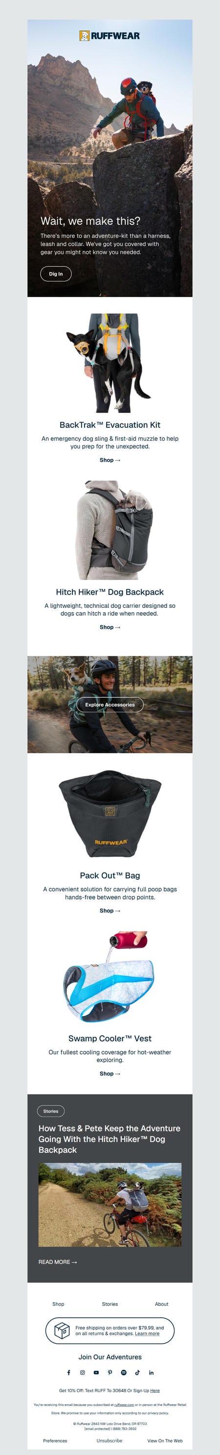 邮件模板创意 Ruffwear 14