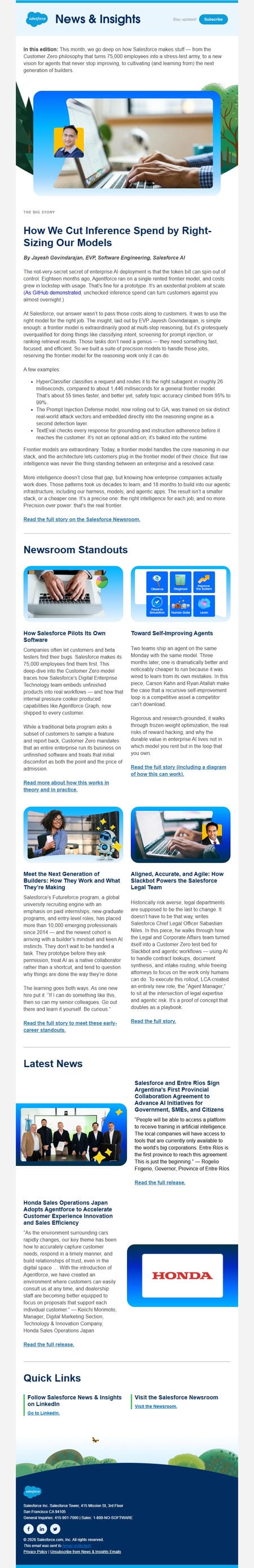 邮件模板创意 Salesforce News 12