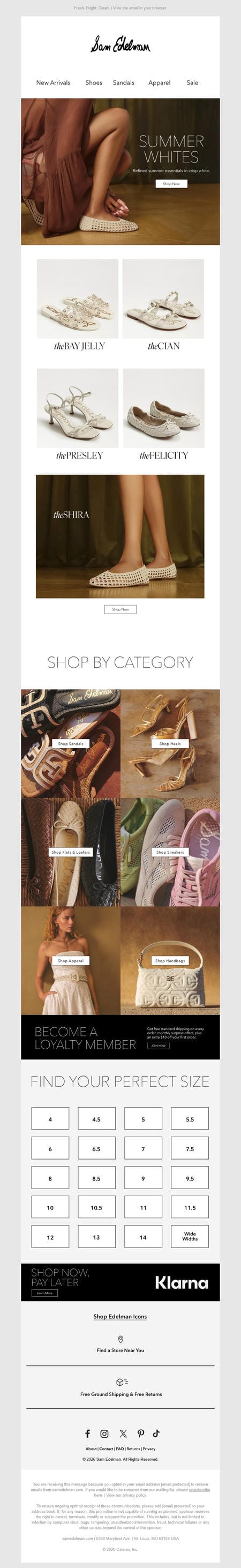 邮件模板创意 Sam Edelman 100