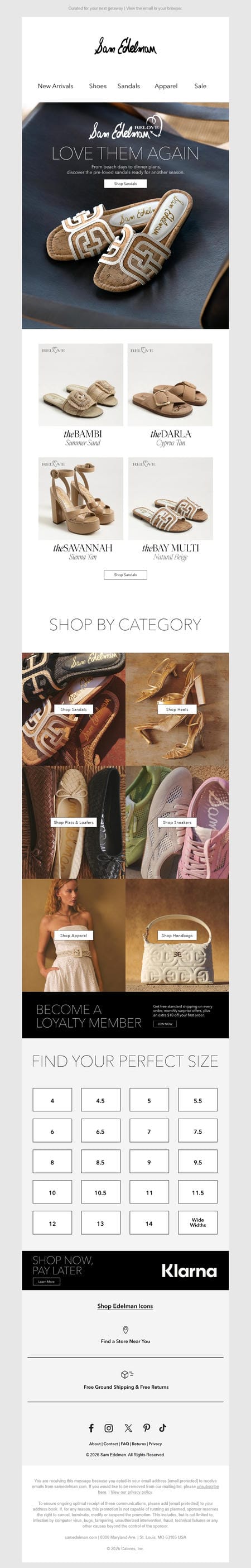 邮件模板创意 Sam Edelman 89