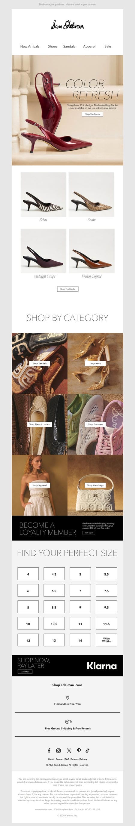 邮件模板创意 Sam Edelman 99