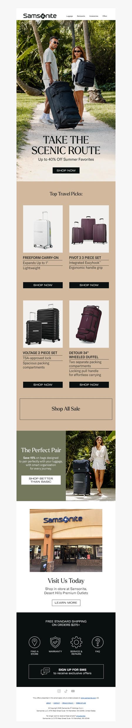 邮件模板创意 Samsonite 81
