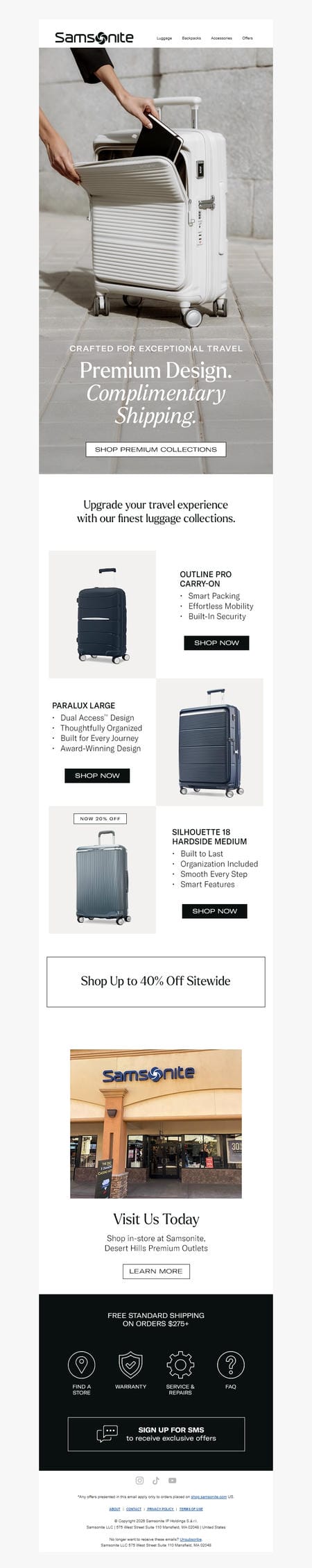 邮件模板创意 Samsonite 82