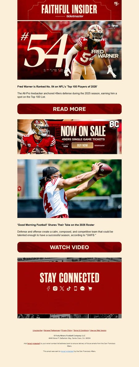 邮件模板创意 San Francisco 49ers 36