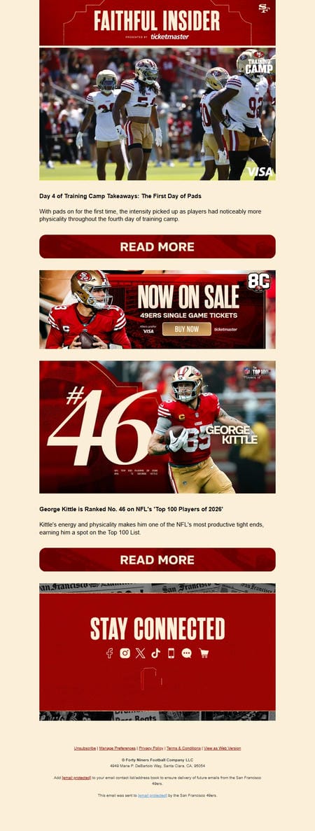 邮件模板创意 San Francisco 49ers 37