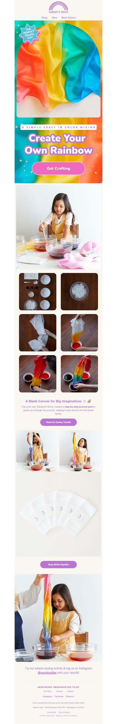邮件模板创意 Sarahs Silks 7