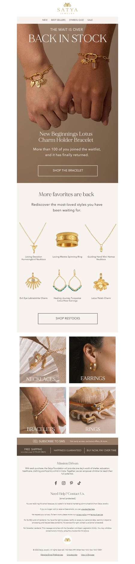 邮件模板创意 Satya Jewelry 74