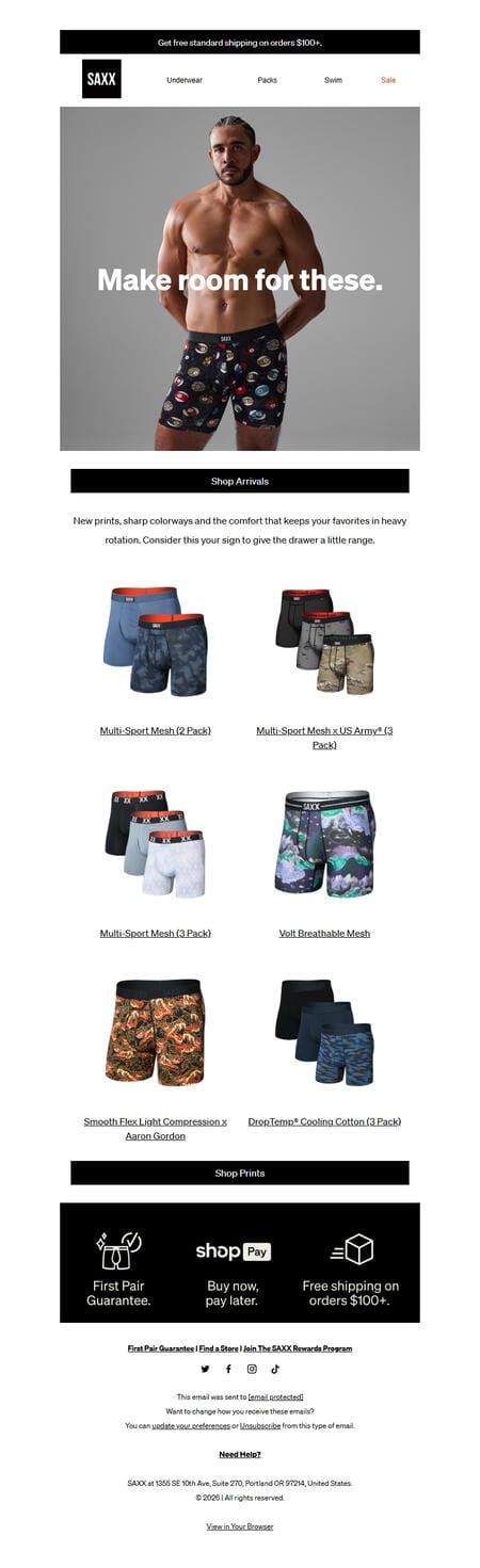 邮件模板创意 Saxx Underwear 73