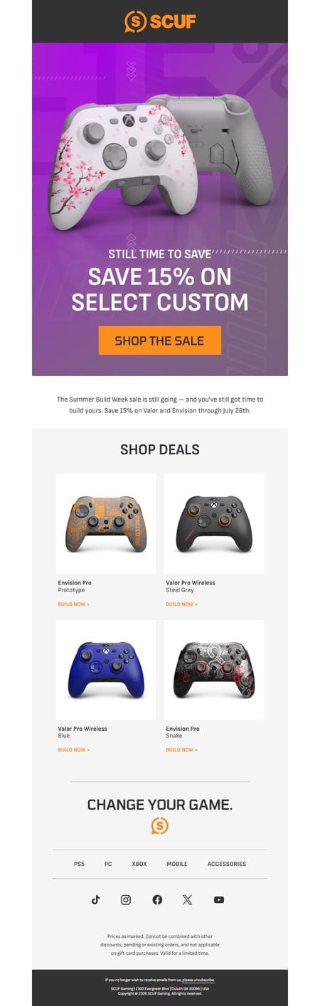 邮件模板创意 Scuf Gaming 31