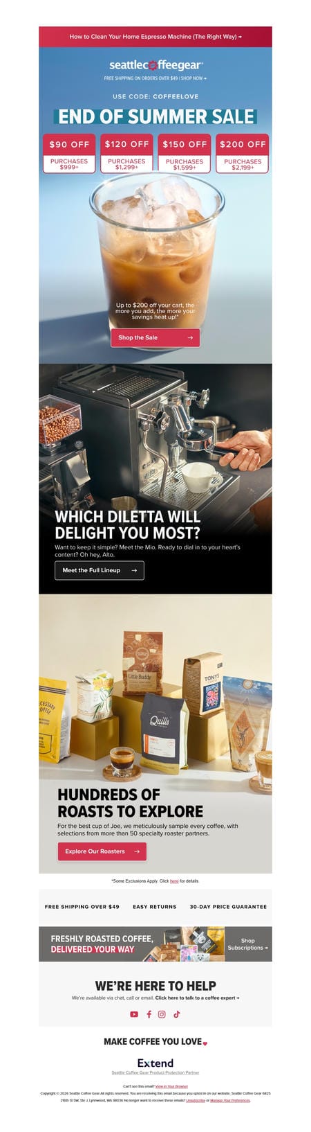 邮件模板创意 Seattle Coffee Gear 269
