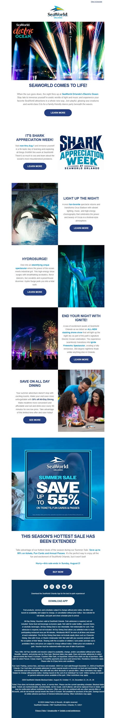 邮件模板创意 Seaworld Orlando 494