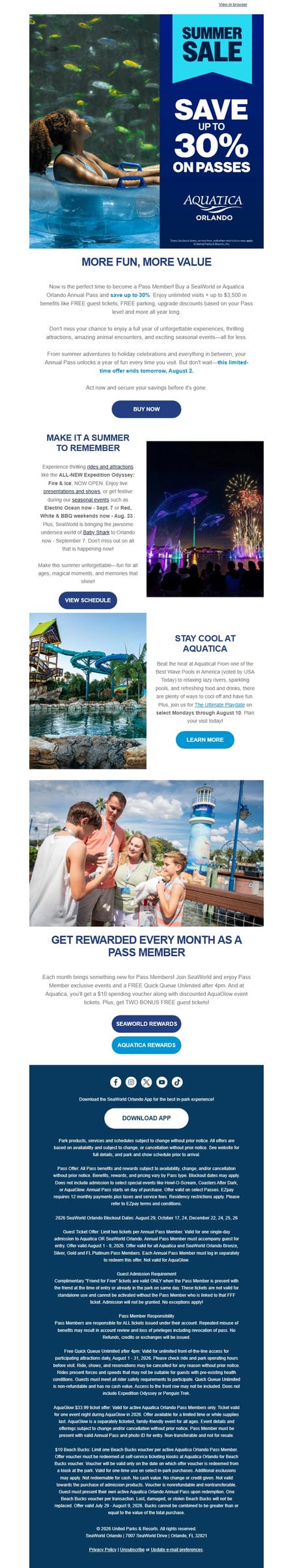 邮件模板创意 Seaworld Orlando 496