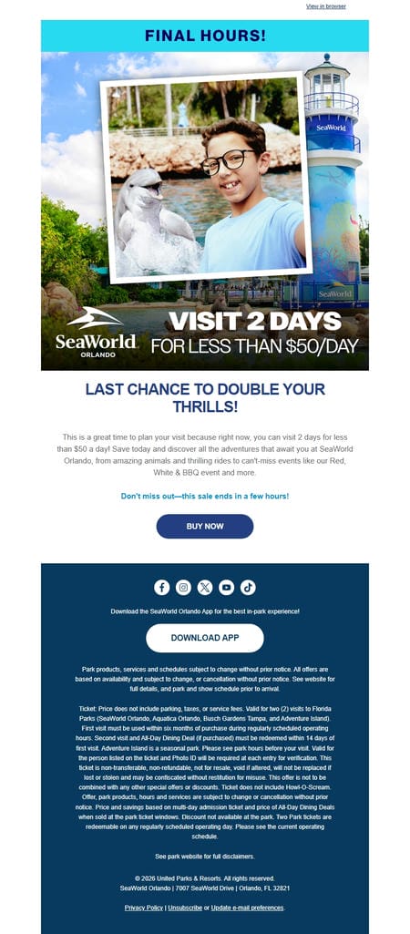 邮件模板创意 Seaworld Orlando 498