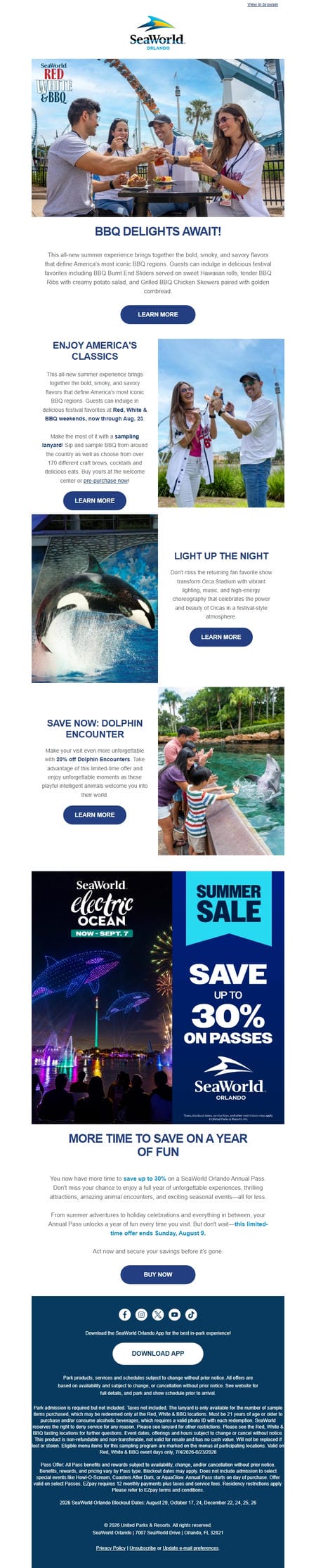 邮件模板创意 Seaworld Orlando 501