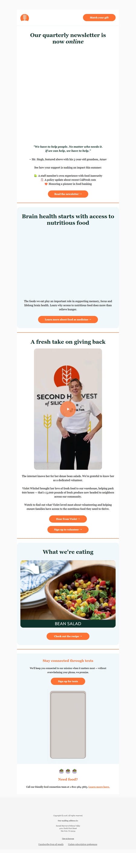 邮件模板创意 Second Harvest Of Silicon Valley 27