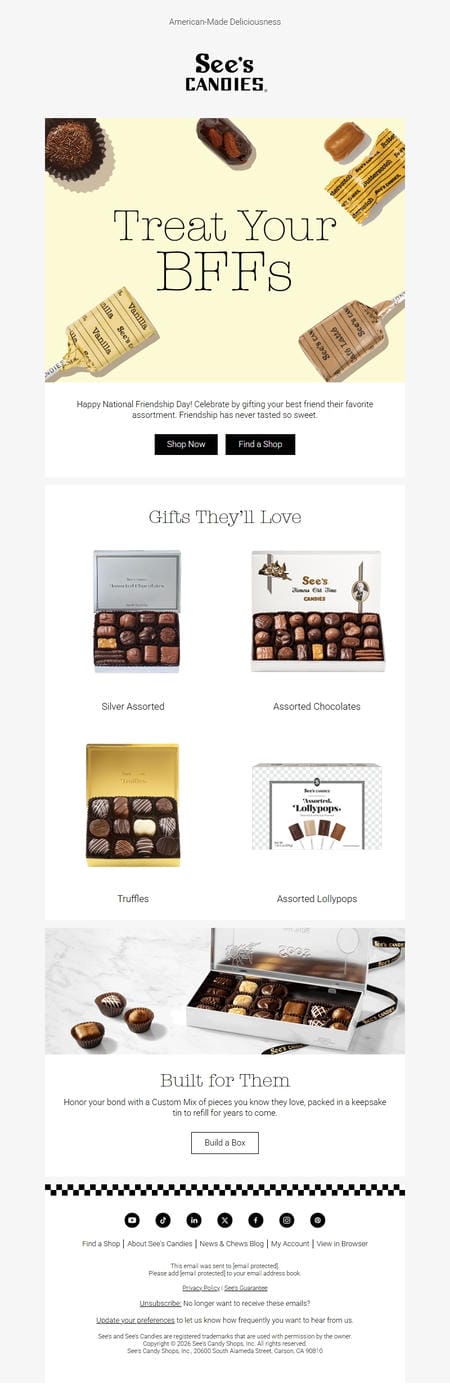 邮件模板创意 Sees Candies 424