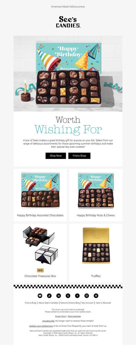 邮件模板创意 Sees Candies 429