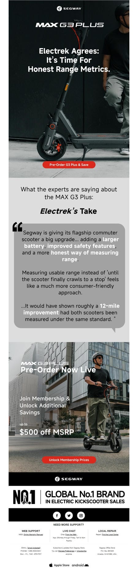 邮件模板创意 Segway Official Store 18