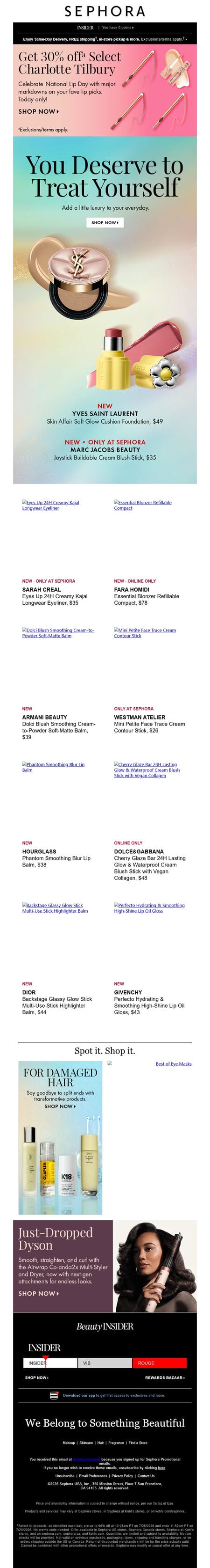 邮件模板创意 Sephora Daily Deals 11