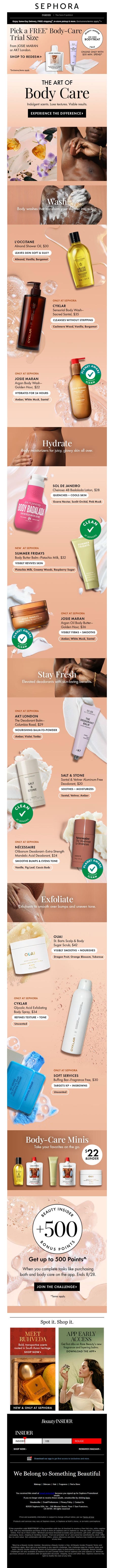 邮件模板创意 Sephora Insider 60