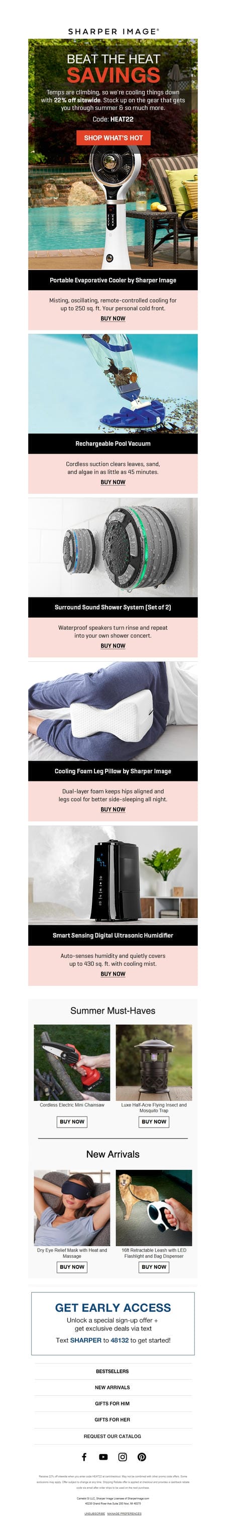 邮件模板创意 Sharper Image 684