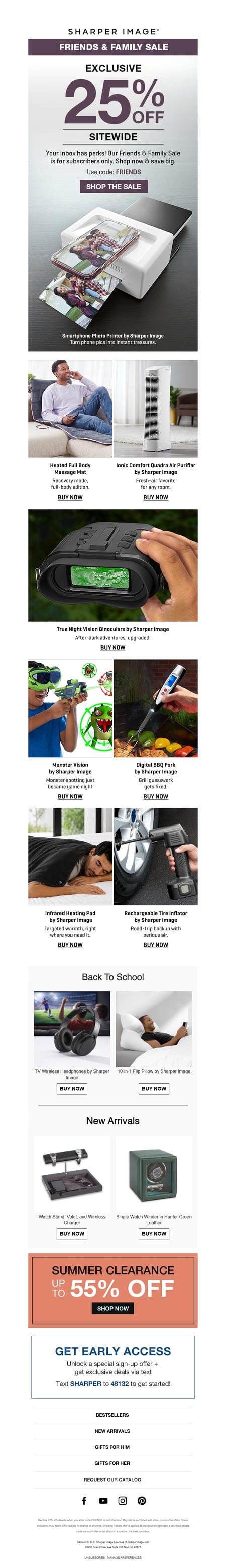 邮件模板创意 Sharper Image 689