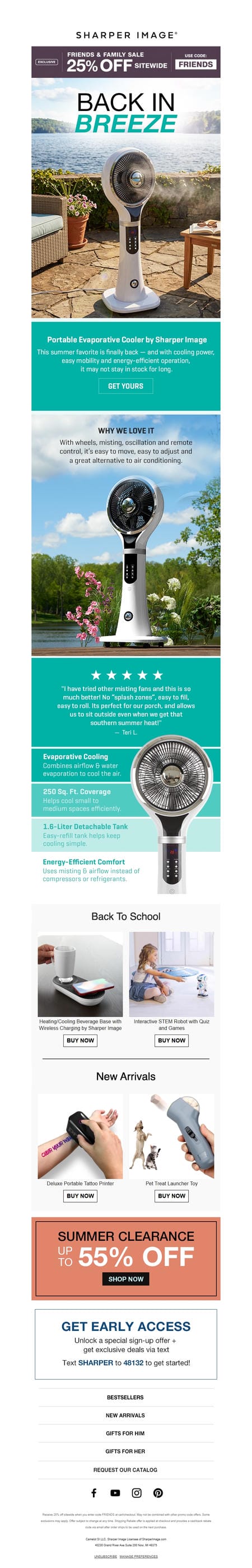 邮件模板创意 Sharper Image 690