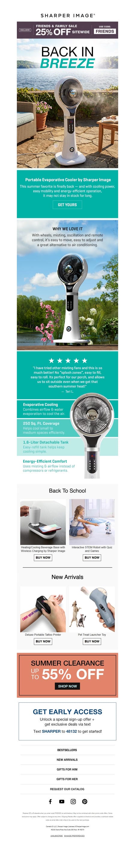 邮件模板创意 Sharper Image 691