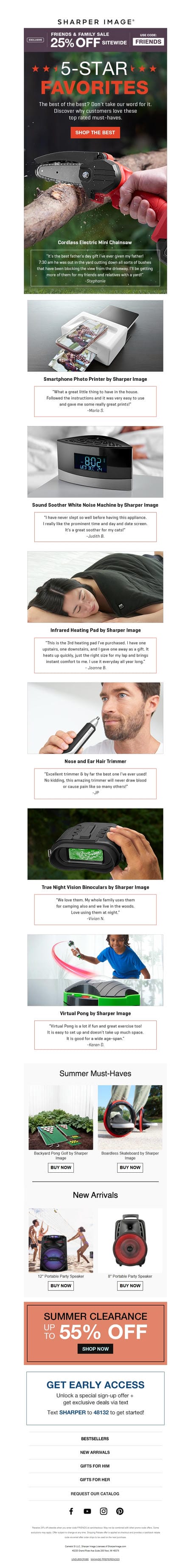 邮件模板创意 Sharper Image 695