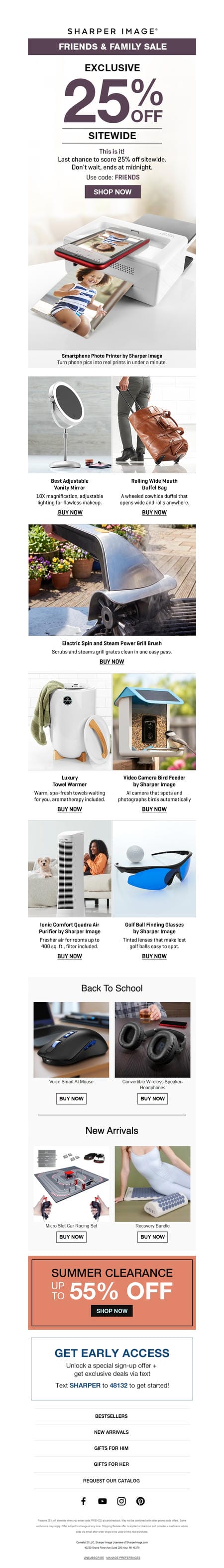 邮件模板创意 Sharper Image 700