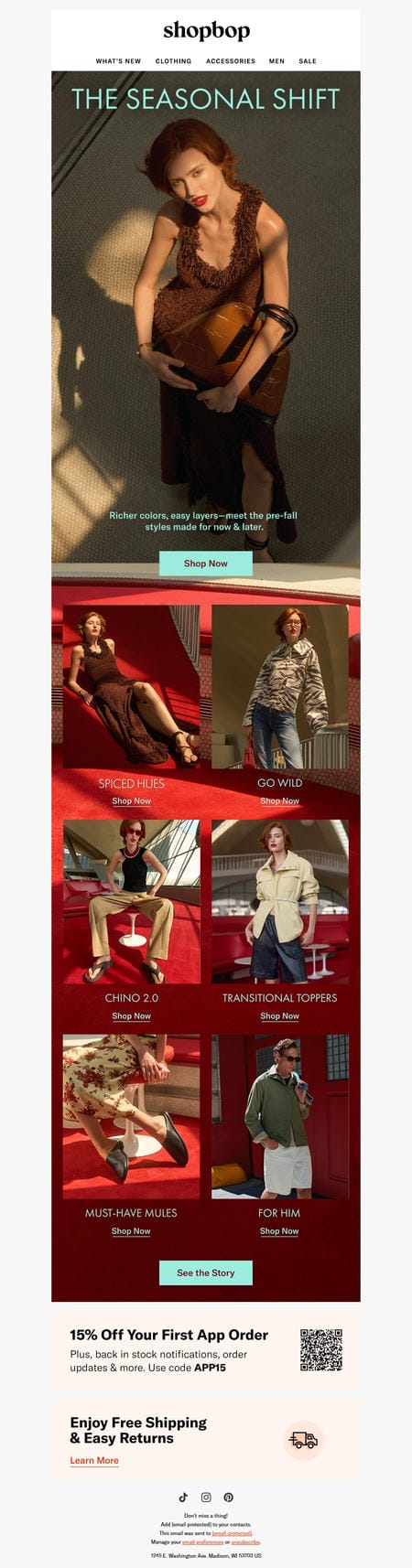 邮件模板创意 Shopbop 270
