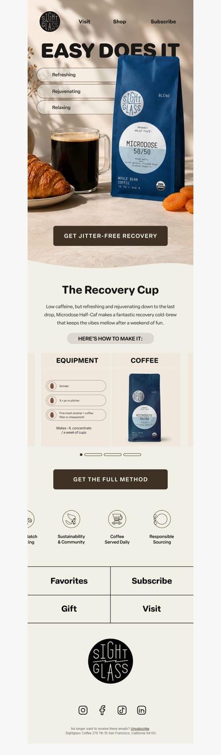 邮件模板创意 Sightglass Coffee 80