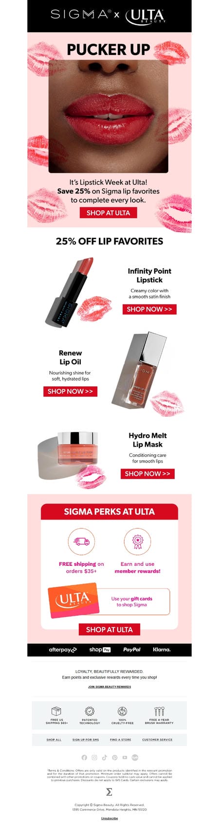 邮件模板创意 Sigma Beauty 584