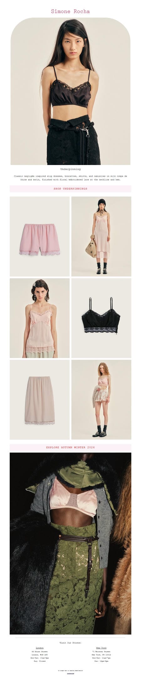 邮件模板创意 Simone Rocha 10