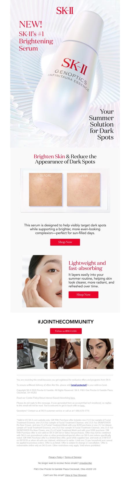 邮件模板创意 Sk Ii 198